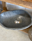 XL River Stone Basin 03 - 57 x 39 x 15cm