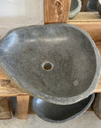 XL River Stone Basin 04 - 53 x 46 x 16cm