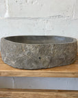 XXL River Stone Basin 04 - 59 x 44 x 15.5cm