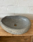 XXL River Stone Basin 17 - 65 x 43 x 16cm