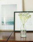 Handblown Hammered Glass Bud Vases: Blush / Siena