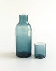 Handblown Hammered Glass Carafe: Blush