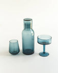 Handblown Hammered Glass Carafe: Blush
