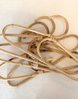 Rattan Adult Clothes Hanger - Set of 5