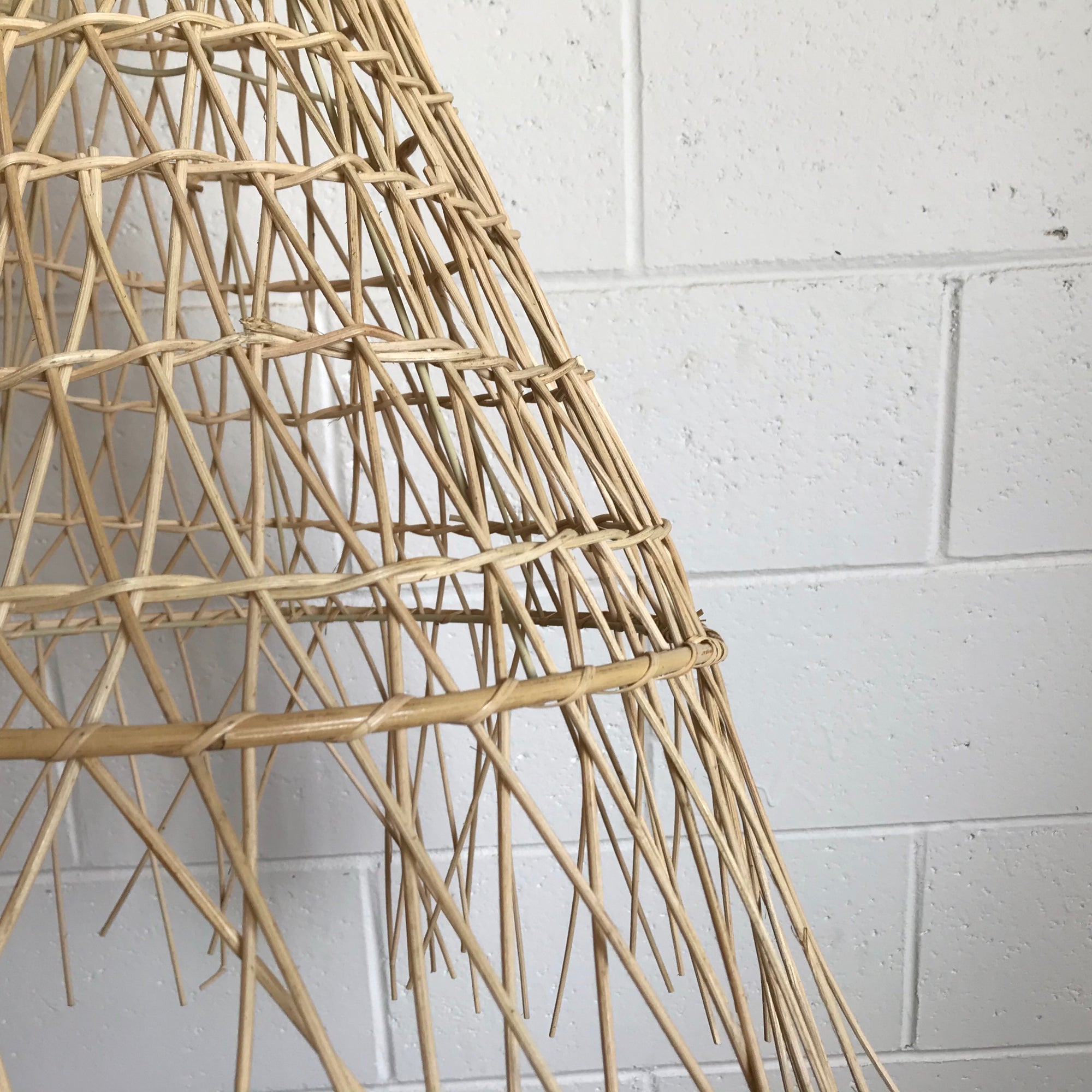 Small Aloha Woven Rattan Pendant