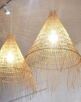 Small Aloha Woven Rattan Pendant
