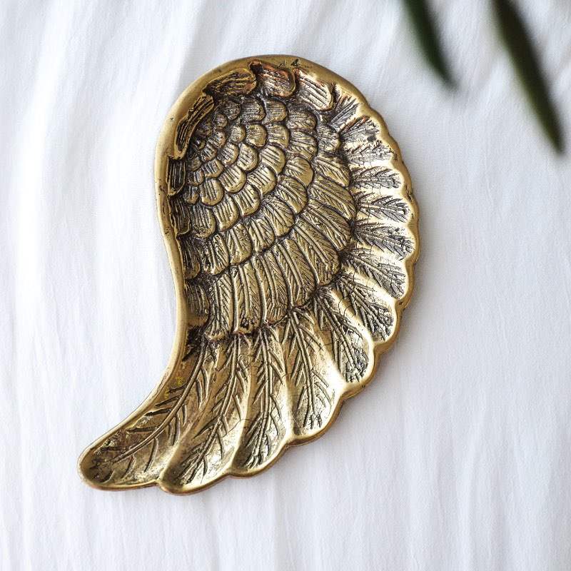 Angel Wings Brass Dish