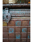 Antique Detailed Indian Pitara Box/ Trunk