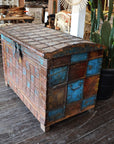 Antique Detailed Indian Pitara Box/ Trunk