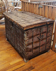 Antique Detailed Indian Pitara Box/ Trunk
