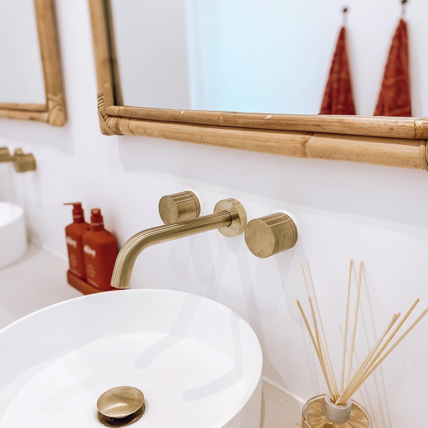 Arch Rattan Mirror 80x100cm