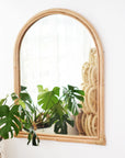 Arch Rattan Mirror 70x85cm
