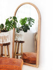Arch Rattan Mirror 80x150cm