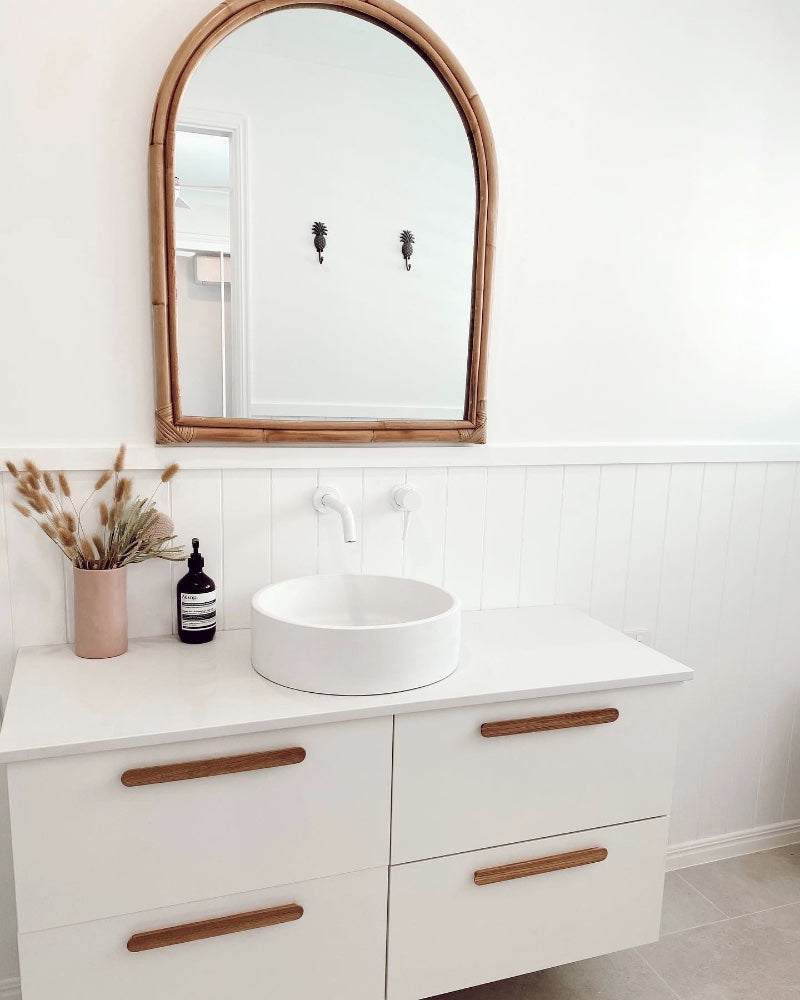 Arch Rattan Mirror 80x100cm