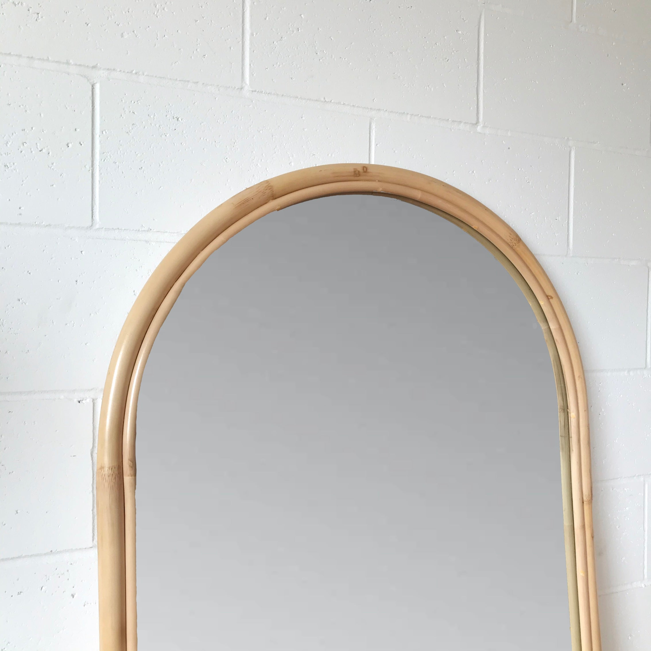 Arch Rattan Mirror 80x180cm