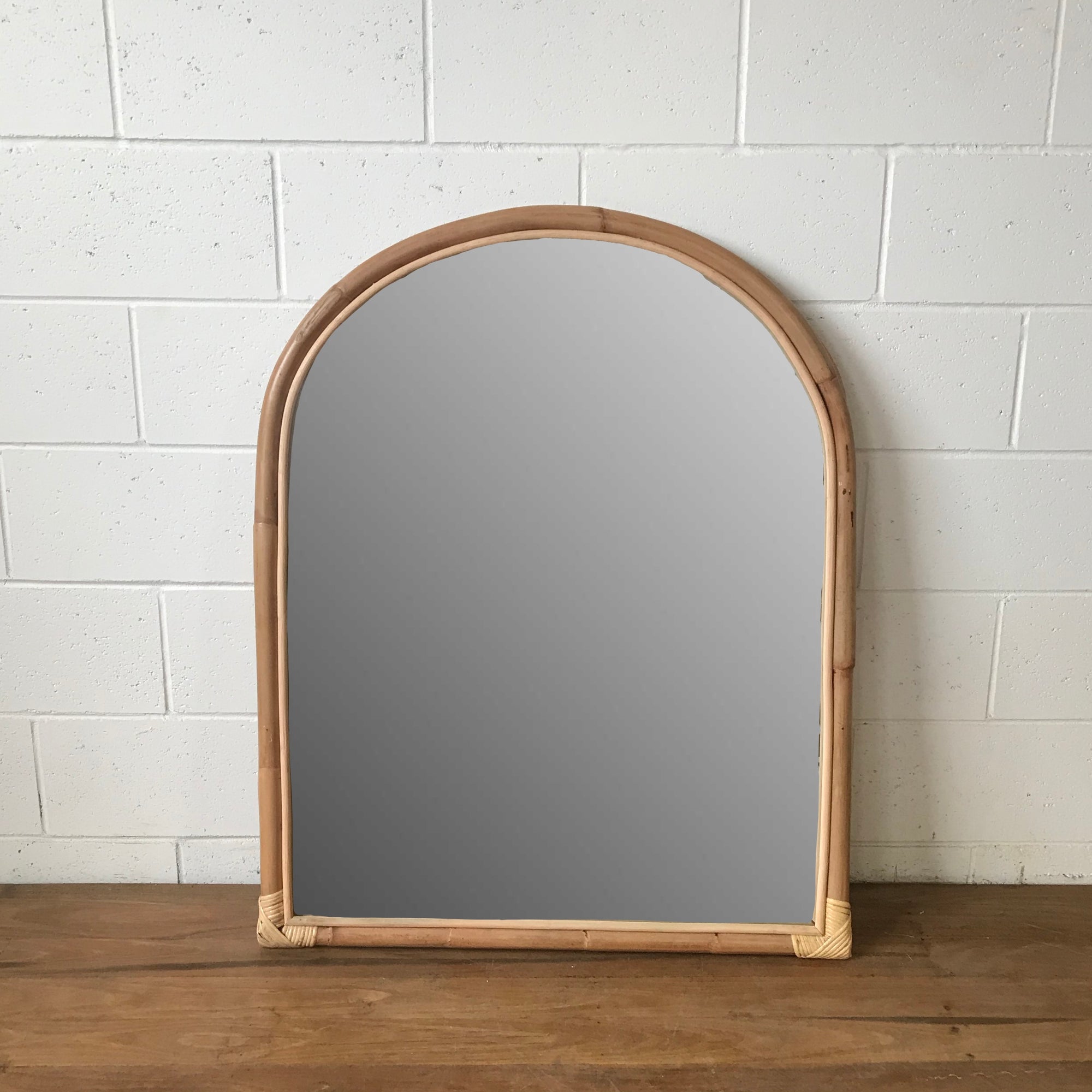 Arch Rattan Mirror 80x100cm