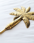 Banana Palm Brass Wall Hook