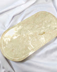 Beige Marble Stone Oval Dish