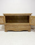 Belang White Wash Carved Teak Vanity - 120cm Length