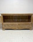 Belang White Wash Carved Teak Vanity - 150cm Length