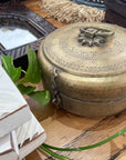 Indian Brass Chapati Box - Large