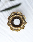 Brass Lotus Candle Holder 5x12cm