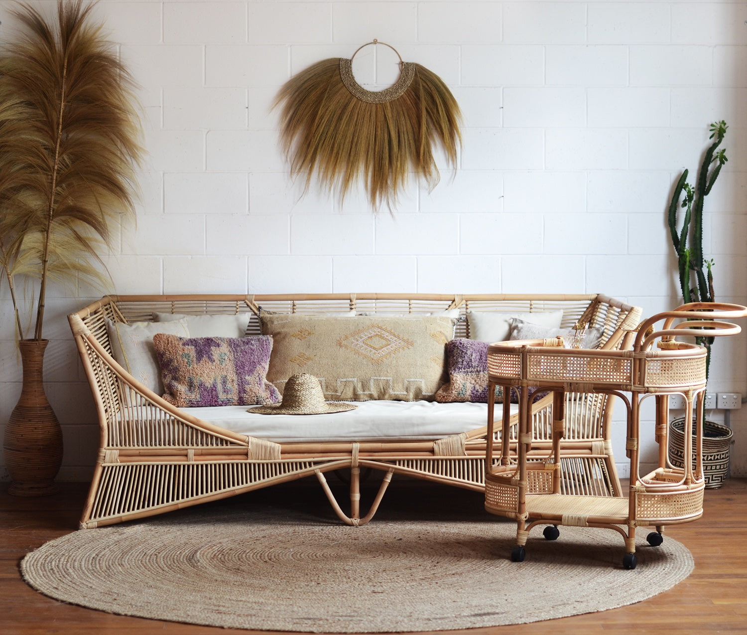 Brunswick Natural Rattan Daybed | Pre Order