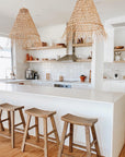 Small Cabana Woven Rattan Pendant | Made To Order