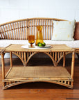 Caramel Bangalow Split Cane Coffee Table