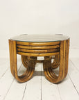 Caramel Pretzel Rattan Lounge Suite - 3 Seater | Black | Made To Order