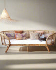 Caramel Retreat Rattan Lounger 2.5m | Made To Order