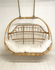 Caramel Round Double Cane Hanging Chair | Made To Order