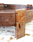 Natural Indian Timber Grinder Tables 70cm