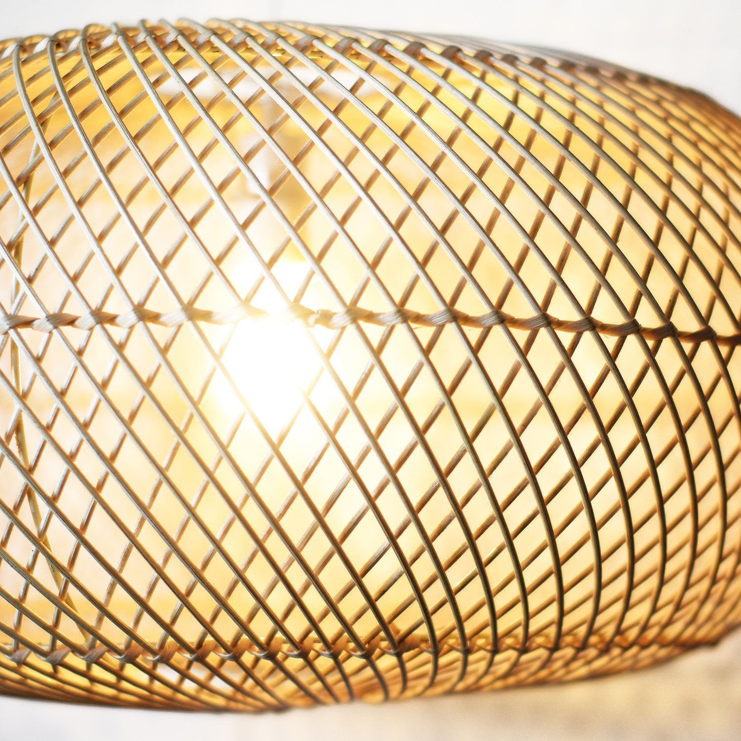 Circular Rattan Pendant
