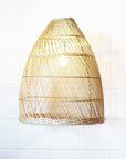 Small Cone Rattan Pendant