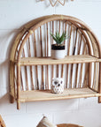 Lola Arch Rattan Shelf | Pre Order