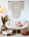 Natural Double Rattan Papasan Chair | Pre Order