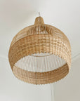 Large Natural Dune Rattan Pendant