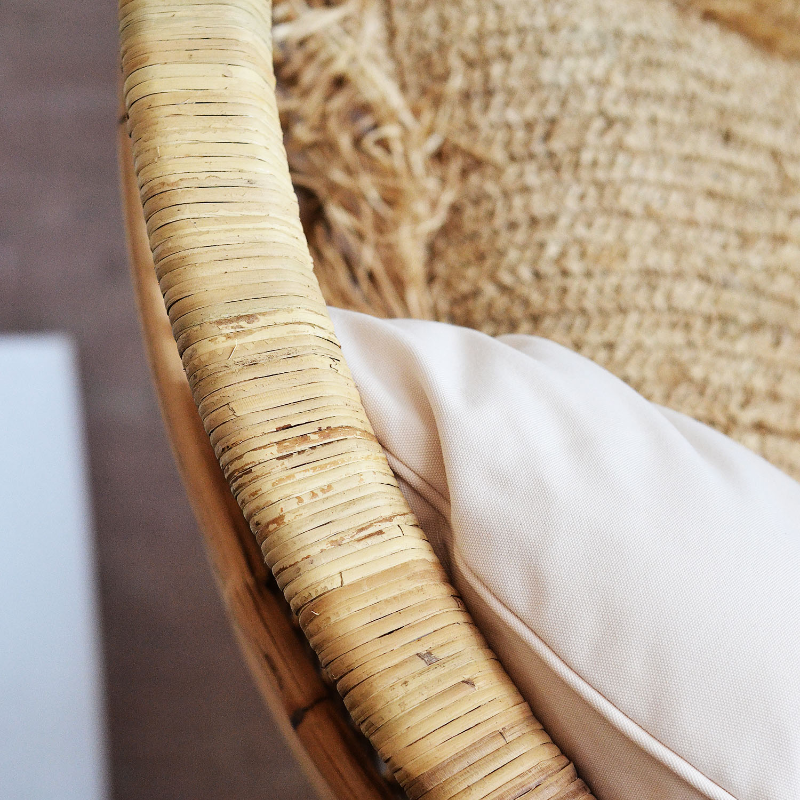 Dusk Single Round Cane Hanging Chair | Made To Order
