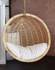 Dusk Single Round Cane Hanging Chair | Made To Order