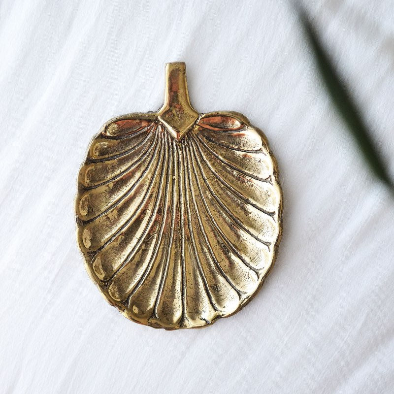 Fan Leaf Brass Dish