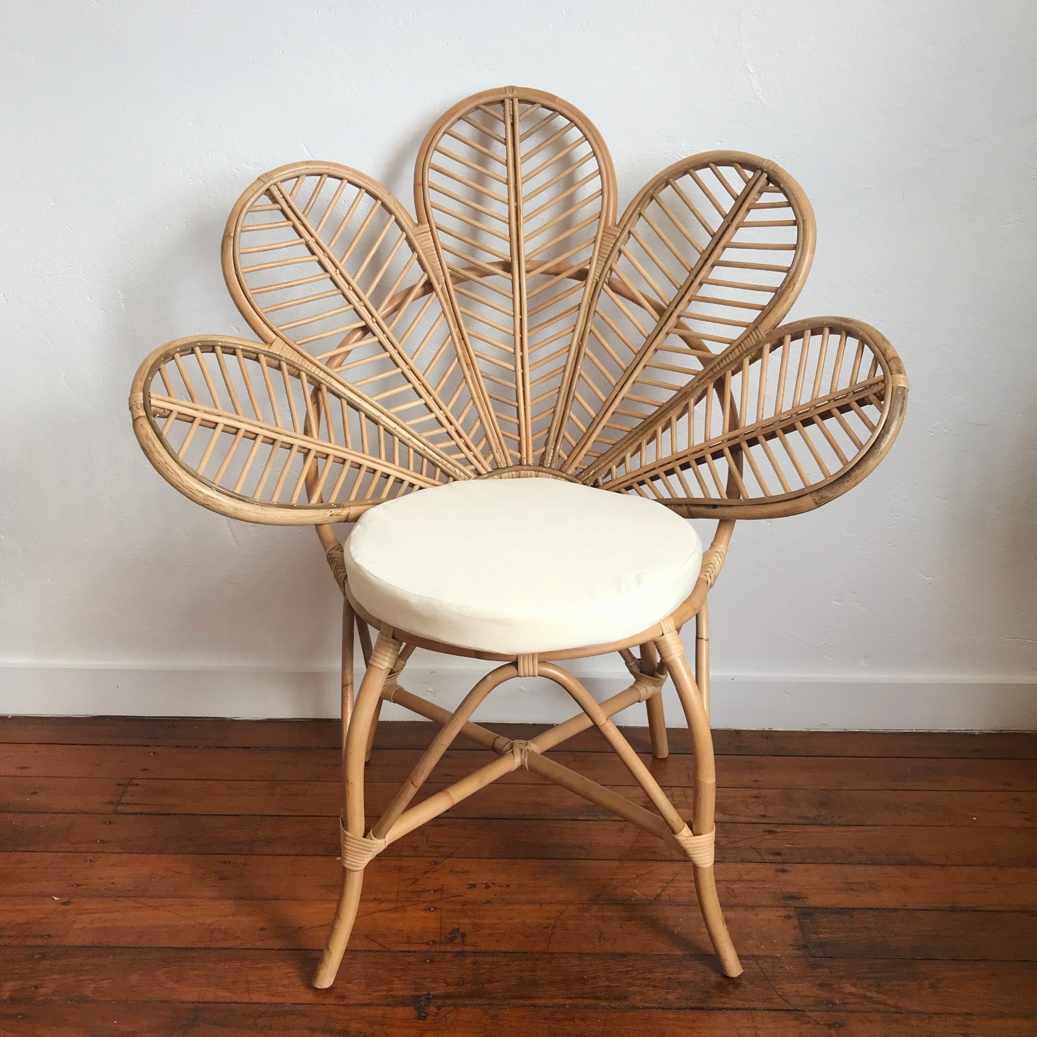 Flower Petal Rattan Chair