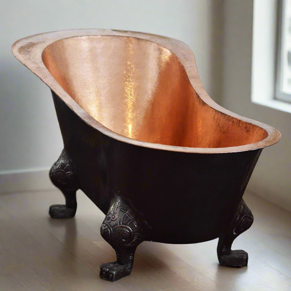 Freestanding Claw Foot Copper Bath