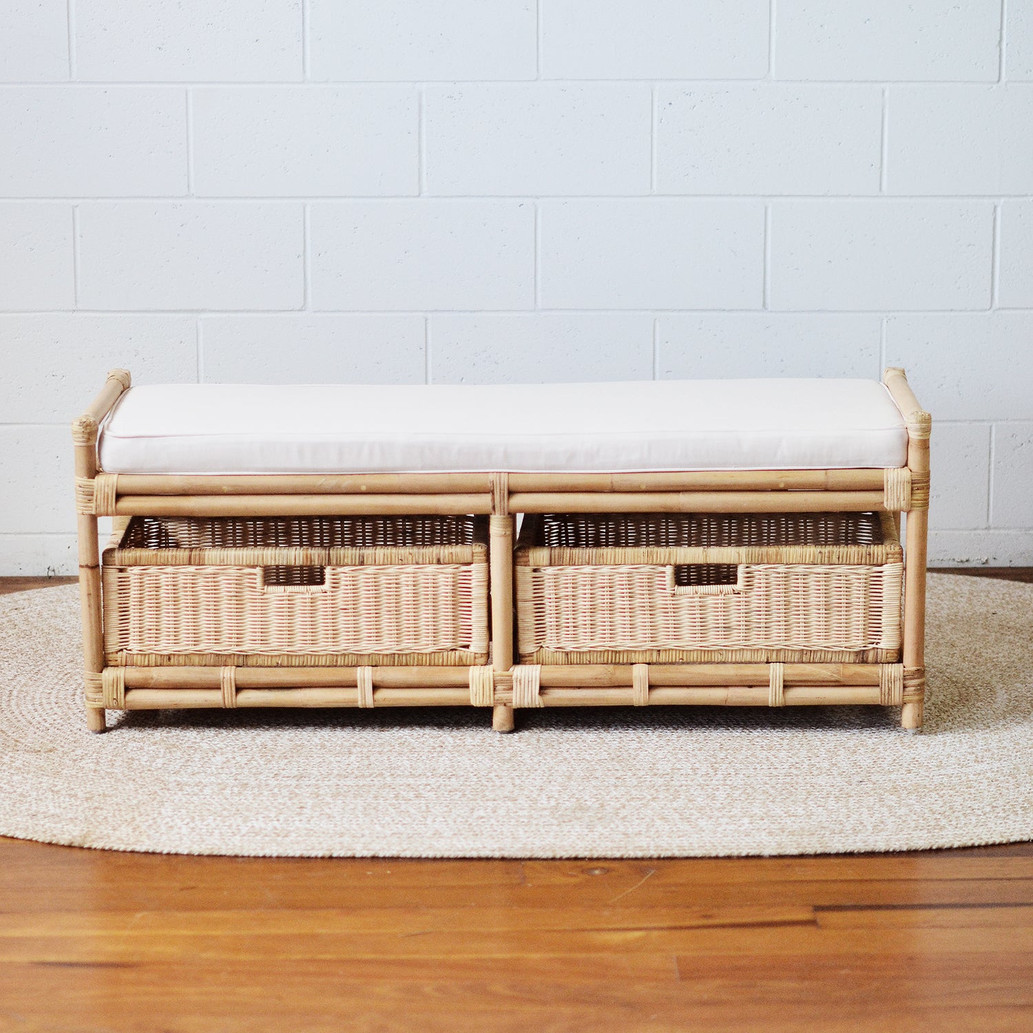 Gratitude Rattan Bench Seat – Paradise Living - Main Image