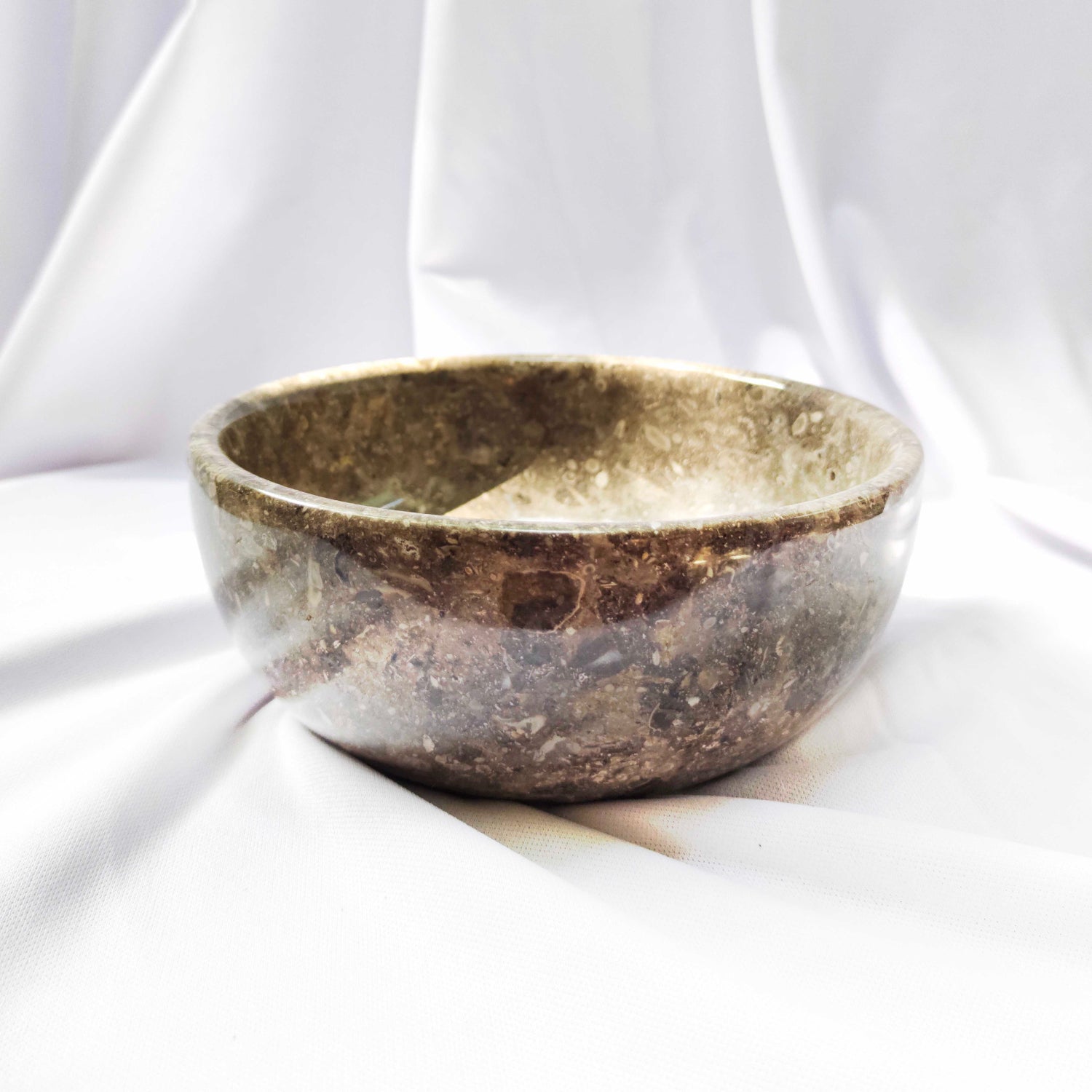 Grey Marble Stone Bowl 17cm Dia
