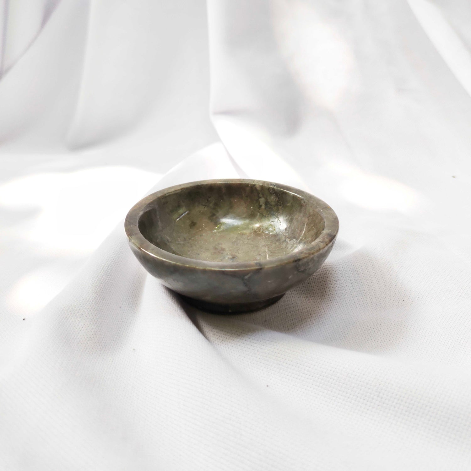 Grey Marble Stone Bowl 8cm Dia
