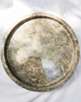 Grey Marble Stone Round Tray 20cm Dia