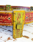 Hand Painted Indian Timber Grinder Tables | Assorted Sizes