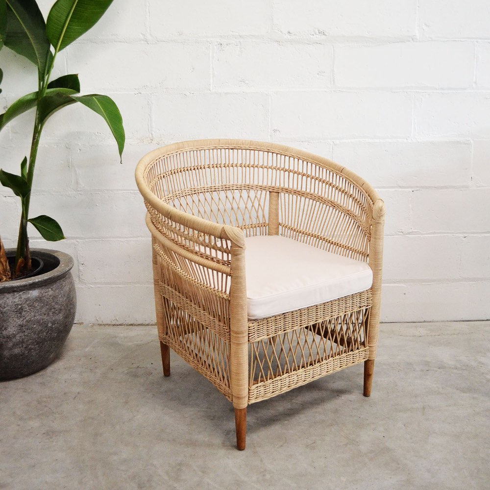 Handwoven Malawi Style Rattan Chair – Paradise Living Co.
