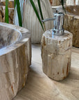 Fossilised Wood Soap Dispenser